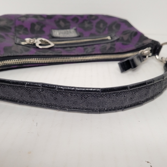 Coach Poppy Daisy Ocelot Purple Demi Hobo H1281-F20024 - Picture 7 of 9